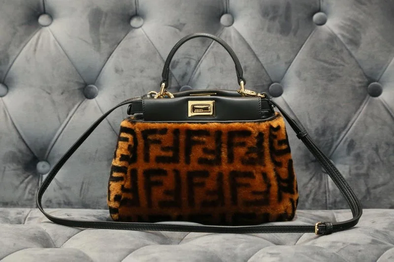 Medium - sized Fendi shoulder bags in rich, deep colors like burgundy for a sophisticated appearanceBC - FENDI BAGS - 385