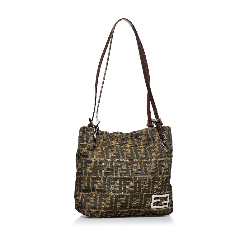 Ladies Fendi Baguette bags with a star - shaped charm for a playful and trendy touchFendi Zucca Shoulder Bag (SHG-iqL4yD)