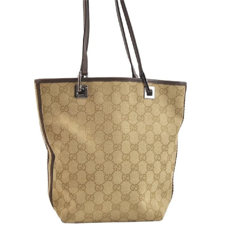 Ladies Gucci Dionysus bags with a detachable shoulder strapAuthentic GUCCI Sherry Line Shoulder Tote Bag GG Canvas Leather Beige 4149K