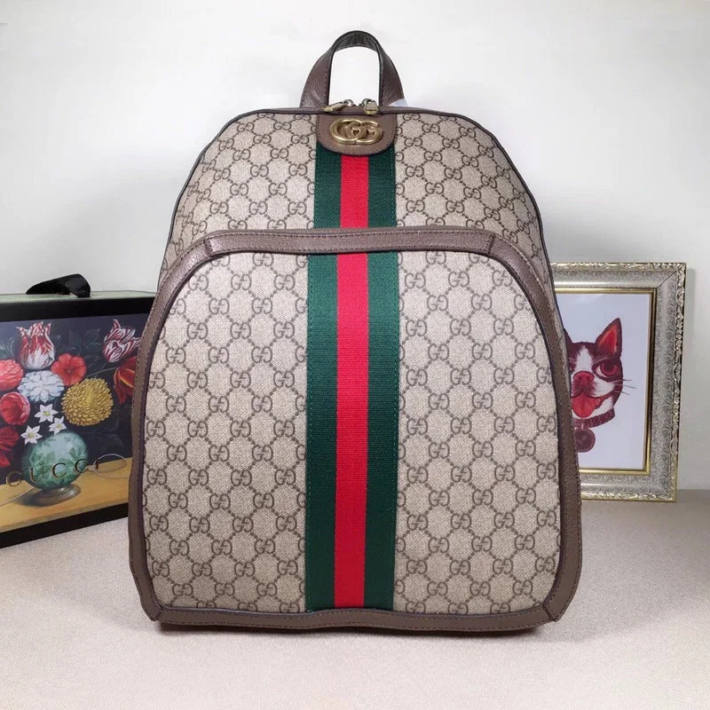 Women Gucci bags with a chain - link trim and a leather bodyWF - Gucci Bags - 11376