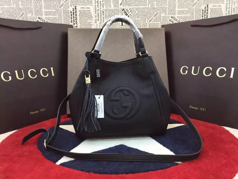 Women Gucci bags with a chain - link trim and a leather bodyWF - Gucci Bags - 10862