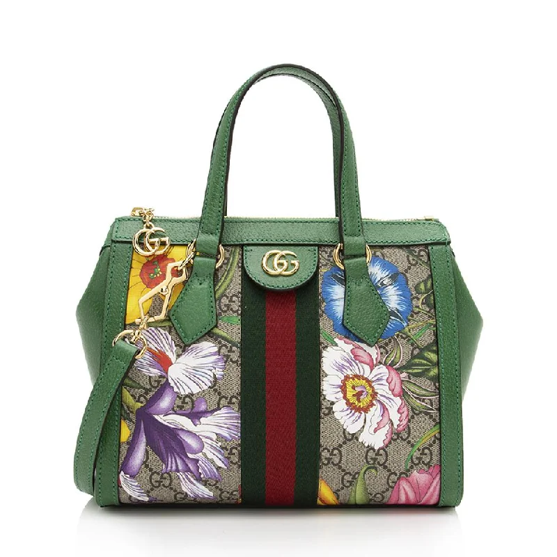 Ladies Gucci Dionysus bags with a star - shaped charmGucci GG Flora Ophidia Small Tote (SHF-13445)