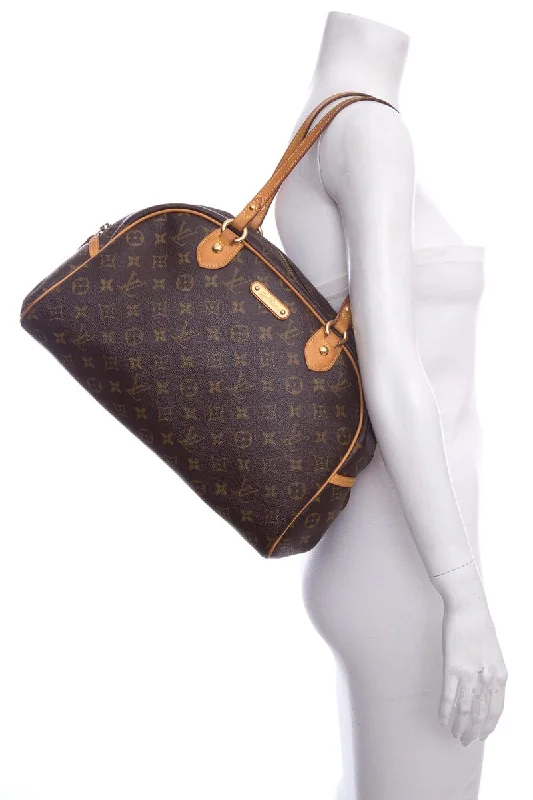 Louis Vuitton tote bags with a spacious interior and multiple pocketsLouis Vuitton Brown Montorgueil Monogram Canvas Handbag