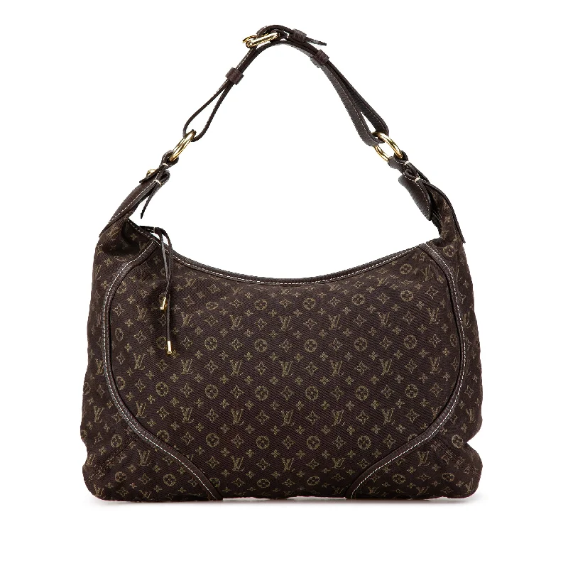 Ladies Louis Vuitton Capucines bags with a detachable shoulder strapBrown Louis Vuitton Monogram Mini Lin Manon MM Shoulder Bag