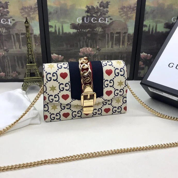 Ladies Gucci shoulder bags with a wide - width strapWF - Gucci Bags - 1146