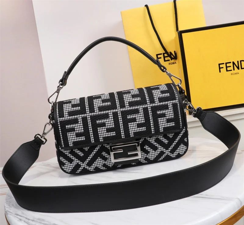 Ladies Fendi Peekaboo bags with a hand - carved leather detail for a unique and artisanal touchWF - Fendi Bags - 185