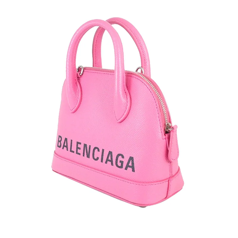 Balenciaga City bag with antique - style brass zippersBalenciaga Ville Leather Satchel (SHG-r1dt2J)