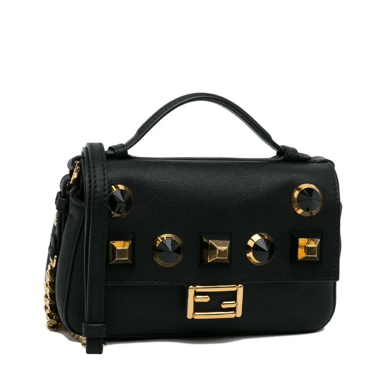 Fendi bags with a Bluetooth - enabled key finder for never losing keys againFendi Studded Micro Baguette (SHG-igMOsg)