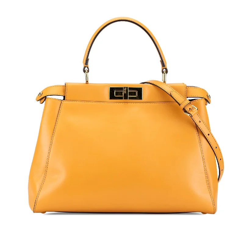 Balenciaga Neo Classic small size with smooth leather finishYellow Fendi Medium Leather Peekaboo Satchel