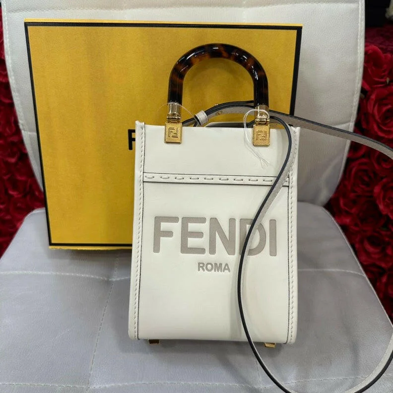 Fendi bags with a detachable tablet holder for using tablets on the goFendi Sunshine Mini 2Way Bag