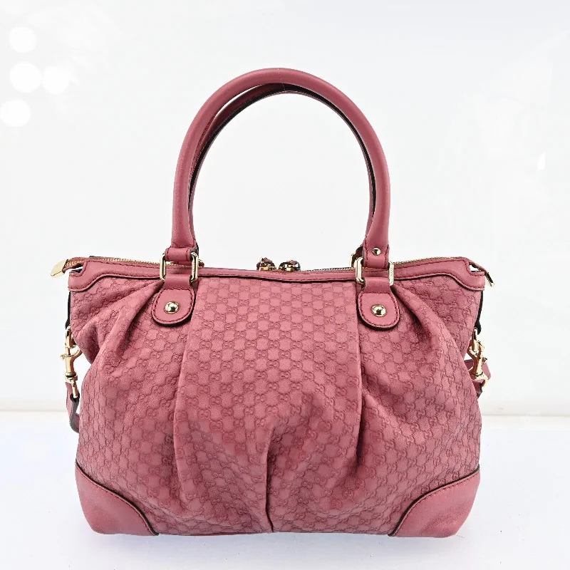 Ladies Gucci shoulder bags with a magnetic - closure flapGucci Sukey Shoulder Tote Bag Gg Leather