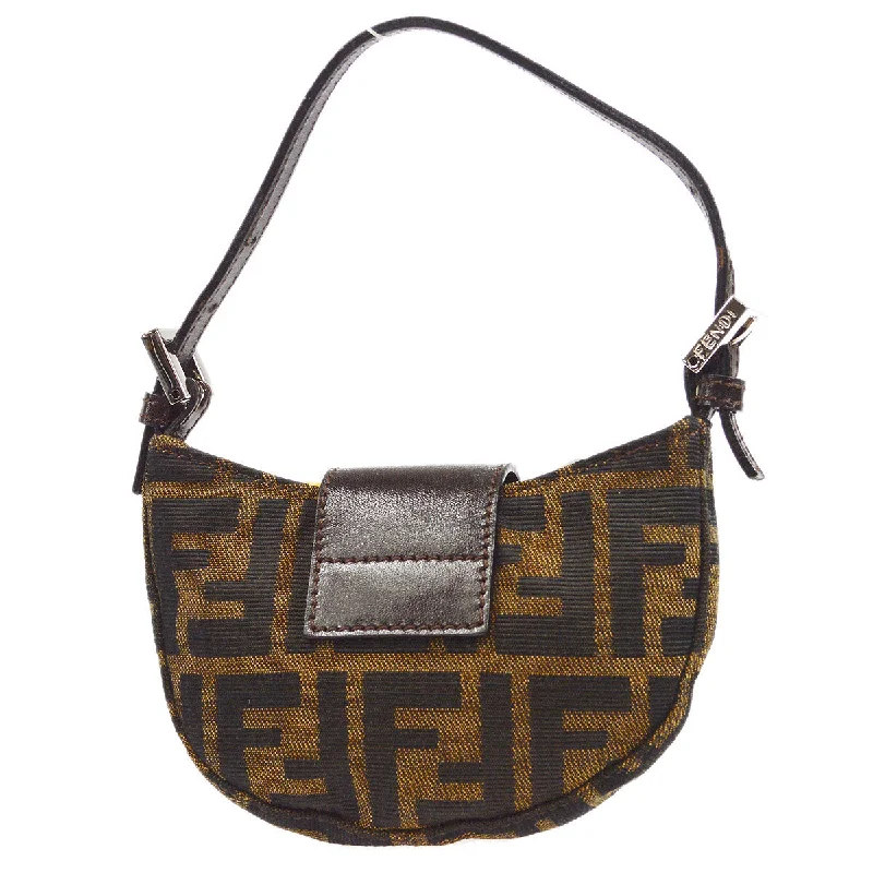 Fendi bags with a front - zip pocket for small items such as lip balm and earphonesFendi 1990s Zucca Handbag Micro