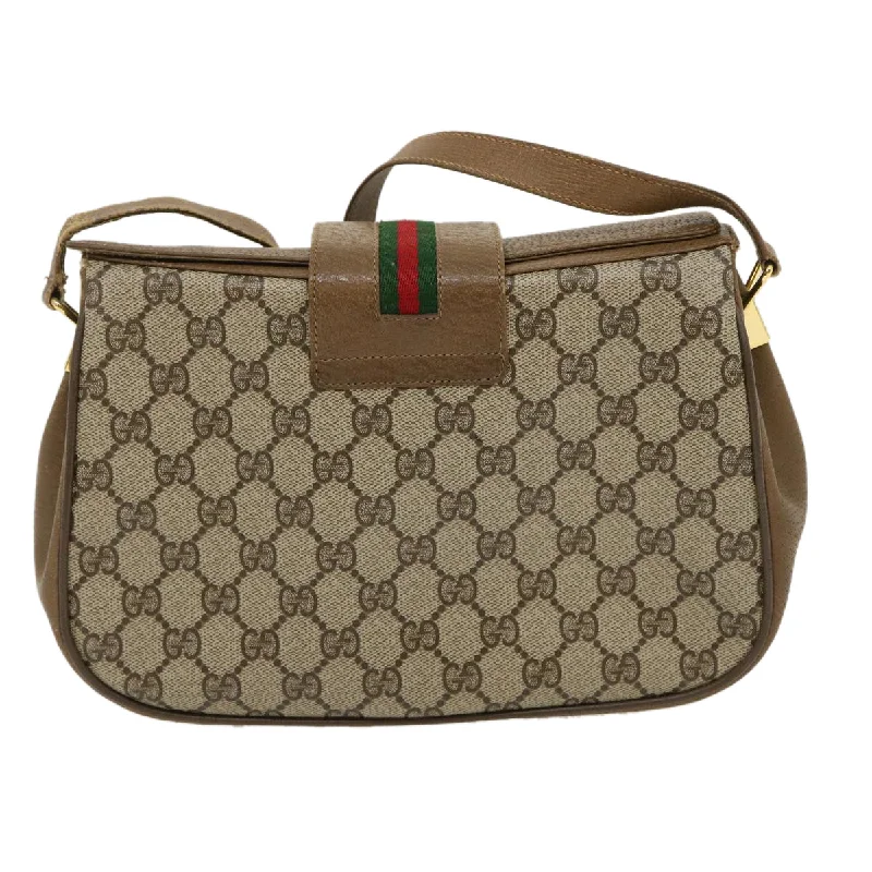 Gucci Marmont bags for women with a contrast - colored interiorGUCCI Web Sherry Line GG Canvas Shoulder Bag Beige Red Green  ar6721