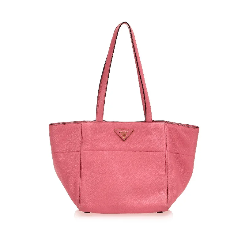 Ladies Prada shoulder bags with a wide - width strap for enhanced comfortPrada Saffiano Leather Tote (SHG-13062)