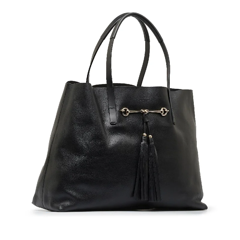 Women Gucci Sylvie bags with a monogram - embossed leatherGucci Medium Park Avenue Horsebit Tote (SHG-lXyFYm)