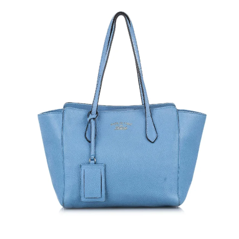 Small - sized Women Gucci shoulder bags for evening outingsGucci Swing Leather Tote Bag (SHG-17480)