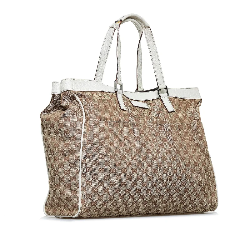 Gucci Marmont bags for women with a snakeskin - effect panelGucci GG Canvas Tote (SHG-4HWOKn)