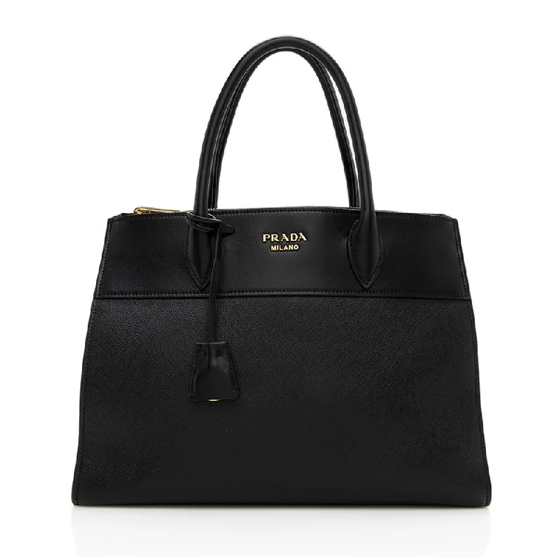 Small - sized Prada Saffiano leather bags for a compact and stylish carryPrada Saffiano Paradigme Tote (SHF-14478)