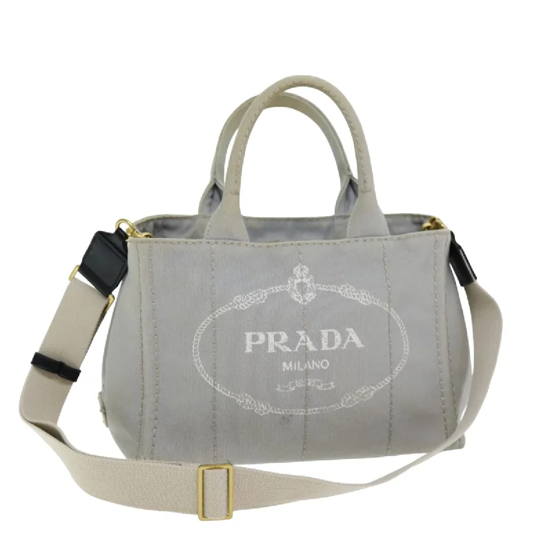 Ladies Prada Galleria bags with a detachable shoulder strapPRADA Canapa Handbag