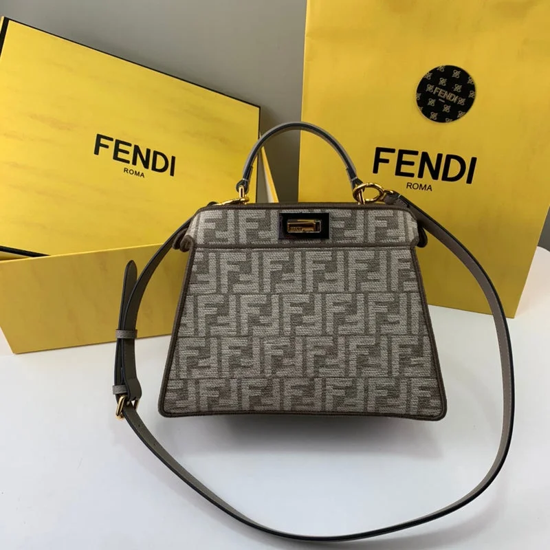 Ladies Fendi Peekaboo bags with a textured leather surface for a more tactile and luxurious feelWF - Fendi Bags - 207