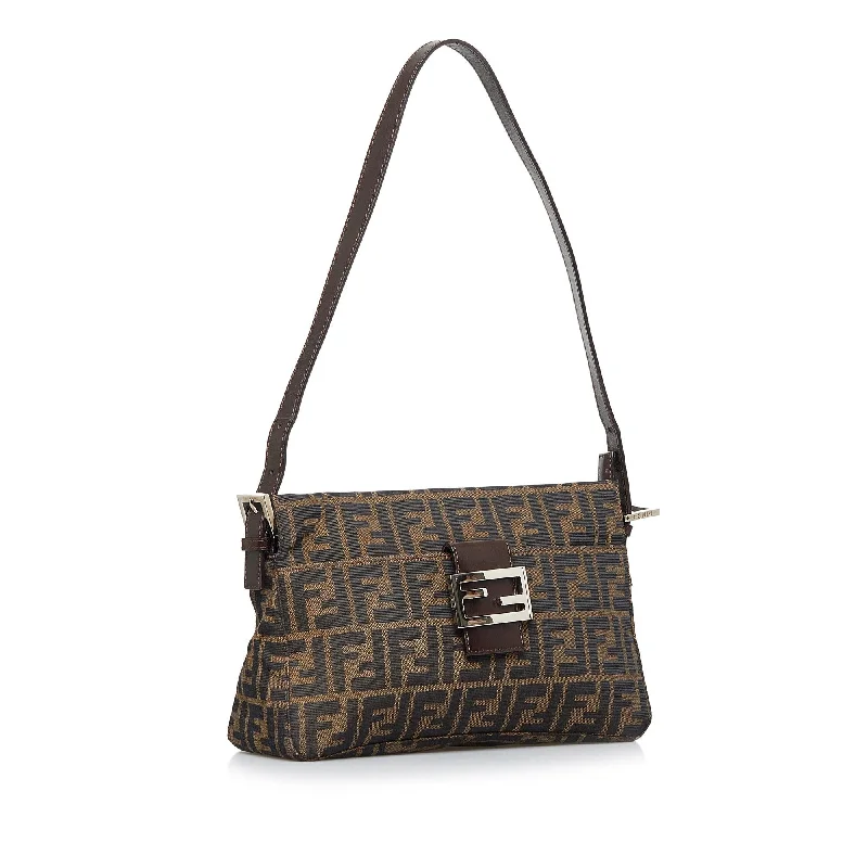 Fendi By The Way bags with a detachable pouch for separating small itemsFendi Zucca Shoulder Bag (SHG-lnF8Fy)