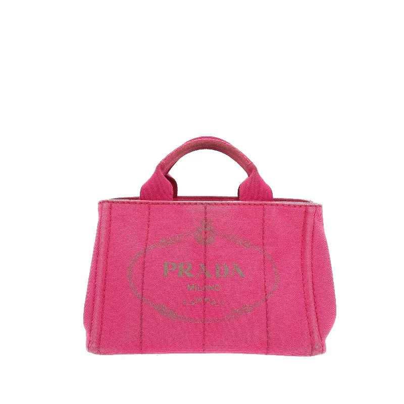 Ladies Prada Re - Edizione 2005 bags in a pastel color for a soft lookPRADA Canapa Handbag in Pink Fabric