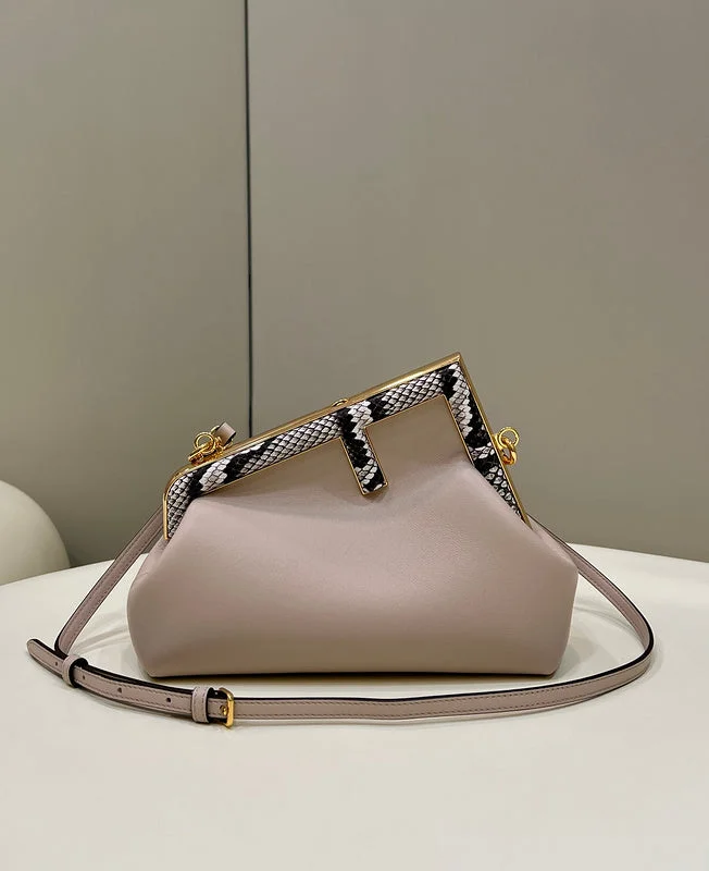 Fendi handbags with a metallic - finish FF logo for a bold and glamorous lookWF - Fendi Bags - 207