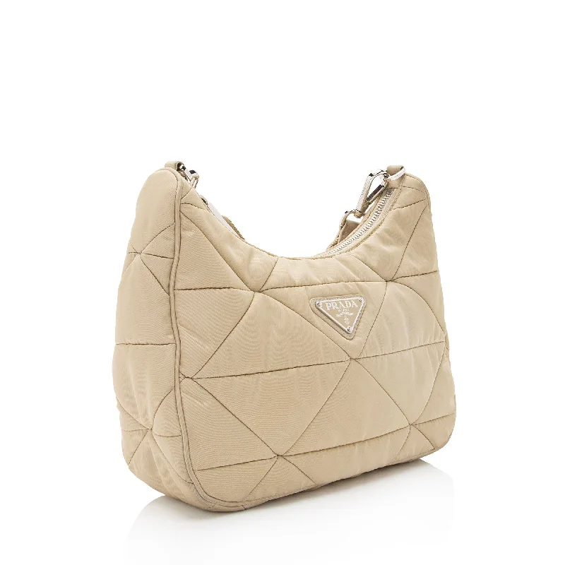 Prada Re - Edizione 2005 bags with a retro - inspired designPrada Quilted Padded Re-Nylon Hobo (SHF-aLaT0R)