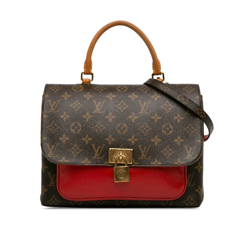 Louis Vuitton backpacks with a hidden back pocket for securityBrown Louis Vuitton Monogram Marignan Satchel