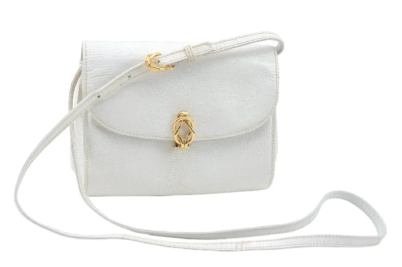 Gucci backpacks for women with a hidden back pocketAuthentic GUCCI Shoulder Cross Body Bag Purse Leather White L0388