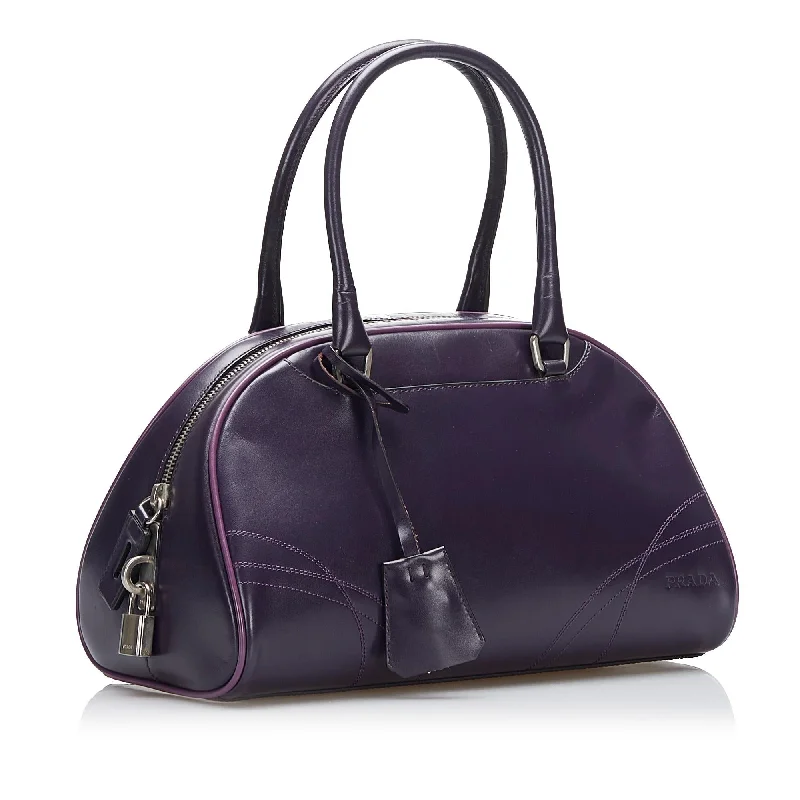 Ladies Prada shoulder bags with a magnetic - closure flap for easy opening and closingPrada Bowling Handbag xSSjvw