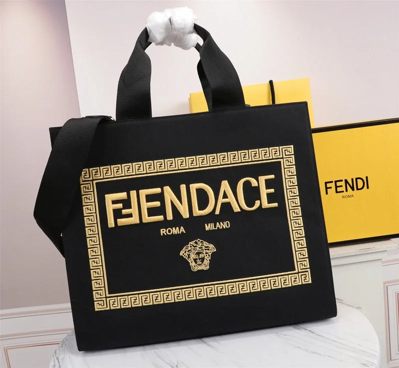 Fendi bags with a zip - top closure and a front - pocket for quick access to keys and cardsWF - Fendi Bags - 186