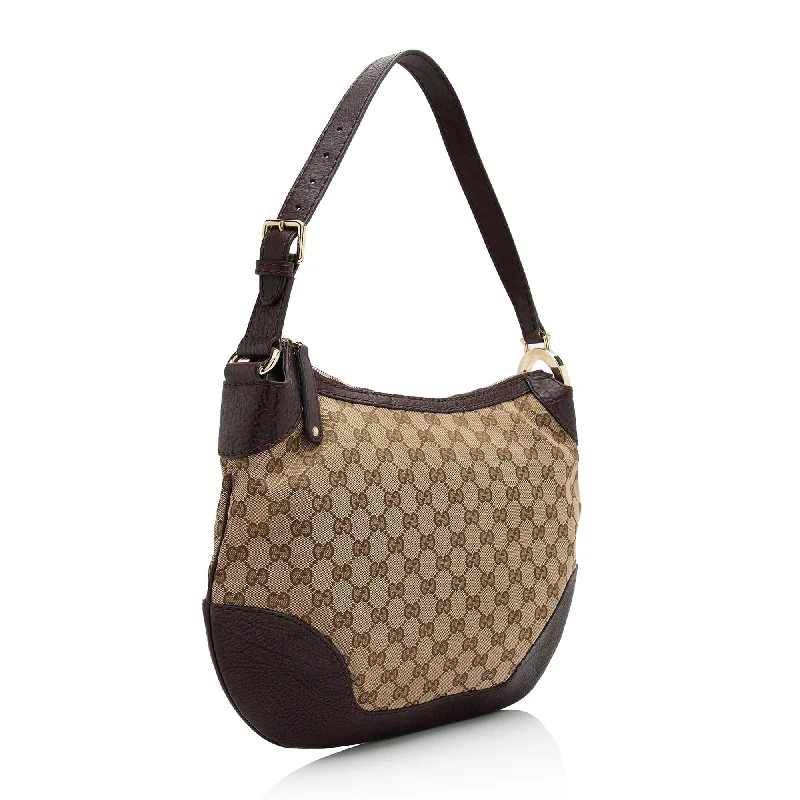 Ladies Gucci shoulder bags with a wide - width strapGucci GG Canvas Charlotte Medium Shoulder Bag (SHF-23266)