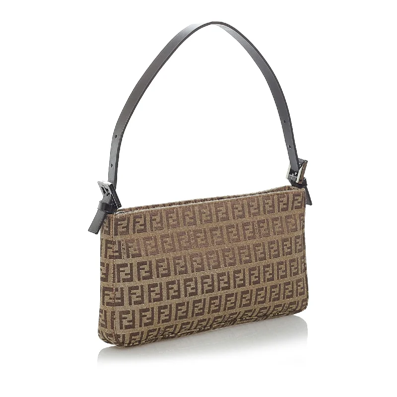 Ladies Fendi Peekaboo bags with gold - toned hardware for a touch of luxuryFendi Zucchino Canvas Baguette (SHG-29391)