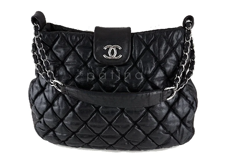 Chanel Classic Flap Bag for Evening PartyChanel Black Large Bubble Quilt Shopper Tote Bag