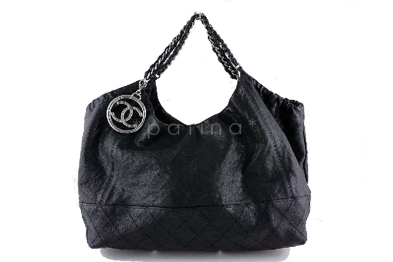 Chanel Quilted Leather Shoulder Bag for FashionistasChanel Black Luxury Modern Chain XL Coco Cabas Tote Bag