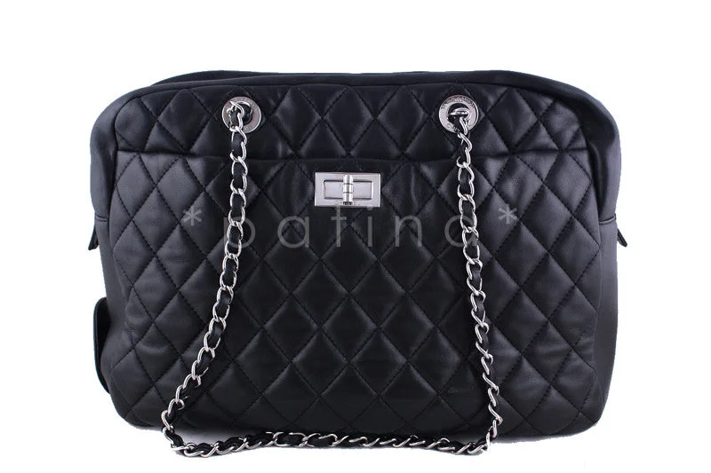 Chanel Luxury Handbag for High - End EventsChanel Black Rare Jumbo XL Reissue Camera Case, Coco Rain Bag