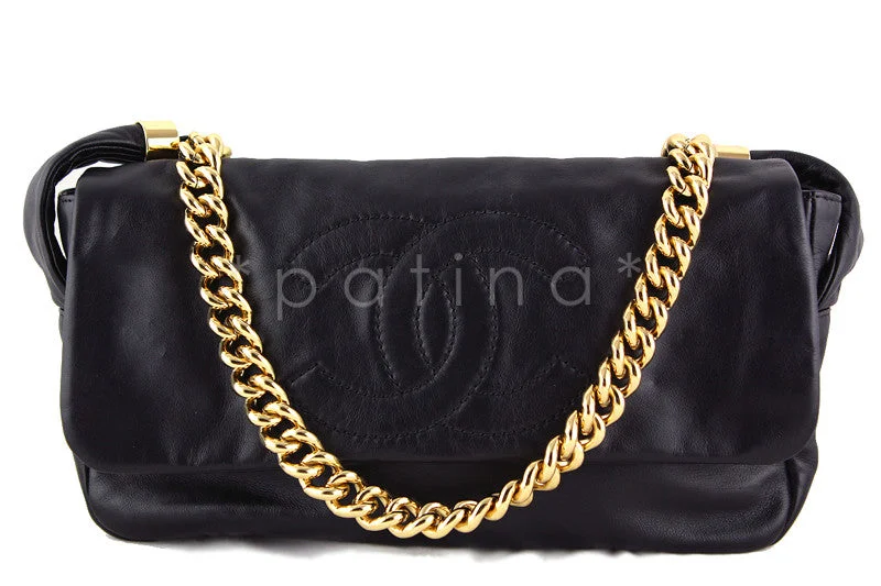 Chanel Limited Edition Handbag for CollectorsChanel Black Rodeo Drive Jumbo Chunky Chain Logo Flap Bag