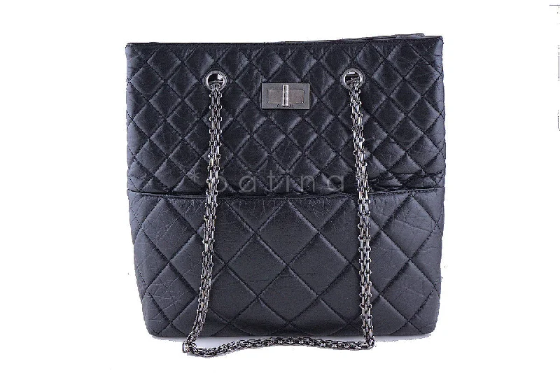 Chanel Chain Strap Handbag for Everyday UseChanel Black Tall Quilted Large Classic Reissue Tote Bag