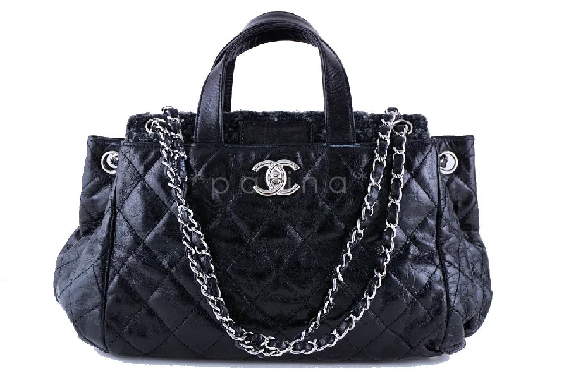 Chanel Small Crossbody Bag for TravelChanel Black Tweed Classic Portobello Executive Tote Bag