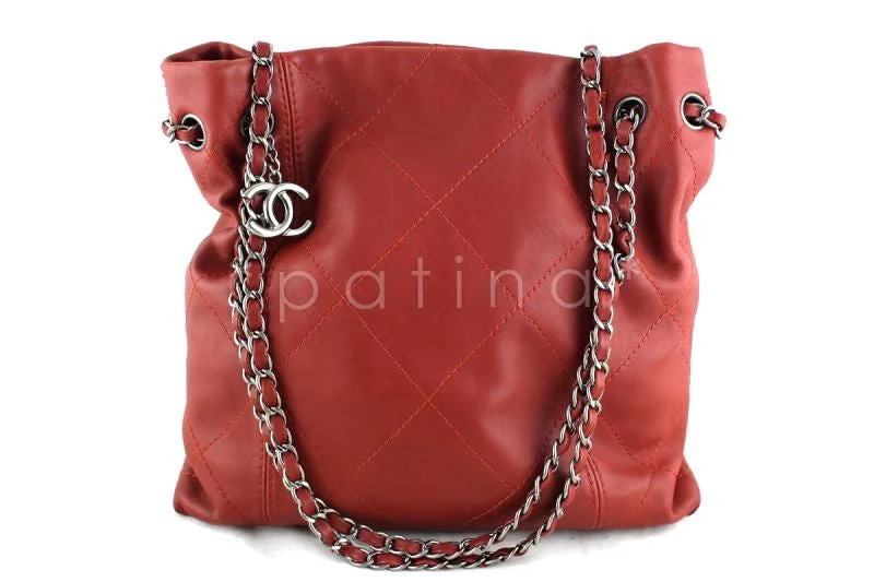 Chanel Colorful Handbag for Spring OutfitsChanel Brick Red Soft Drawstring Tall Hobo Tote Bag