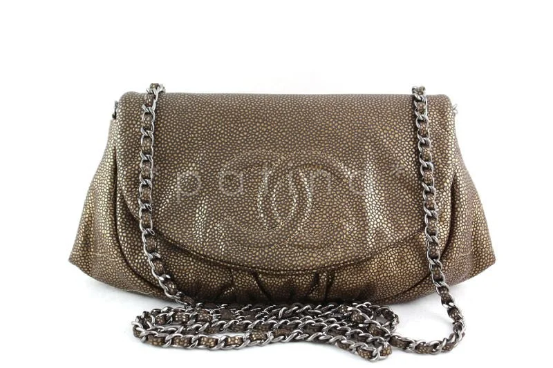 Chanel Lightweight Handbag for Daily ErrandsChanel Bronze Caviar Half Moon WOC Wallet on Chain Flap Bag