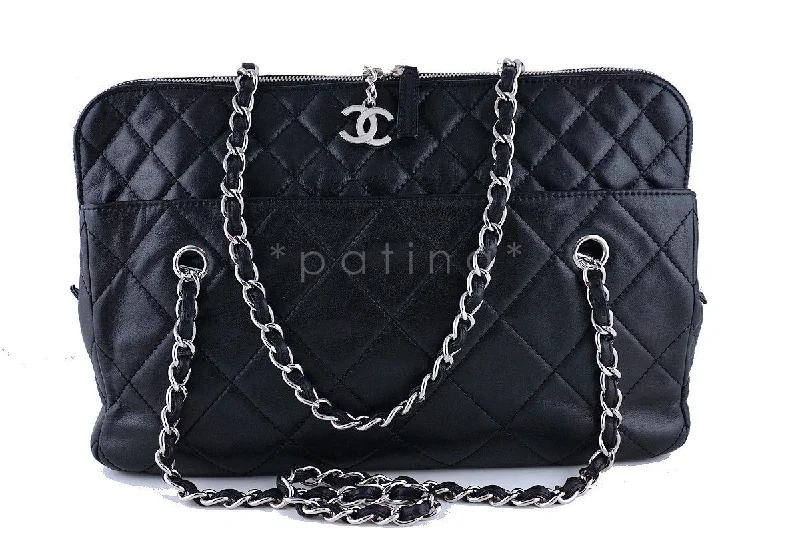 Chanel Chain Strap Handbag for Everyday UseChanel Camera In Business Tote CC Charm Black Classic Quilted  Bag