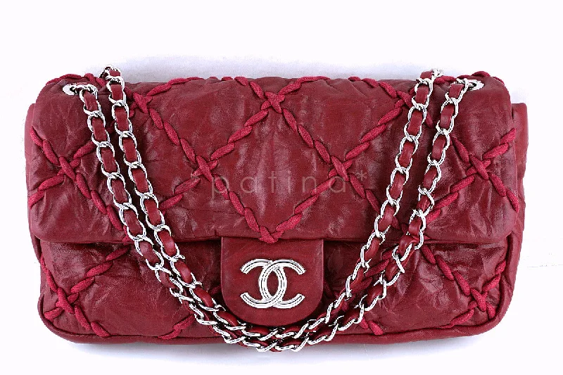 Chanel Black Handbag for Business MeetingsChanel Red Jumbo Ultra Stitch Classic Flap Bag