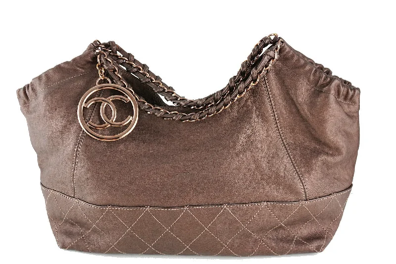 Chanel Classic Flap Bag for Evening PartyChanel Rare Rose Gold/Bronze Calfskin Baby Coco Cabas Tote Bag