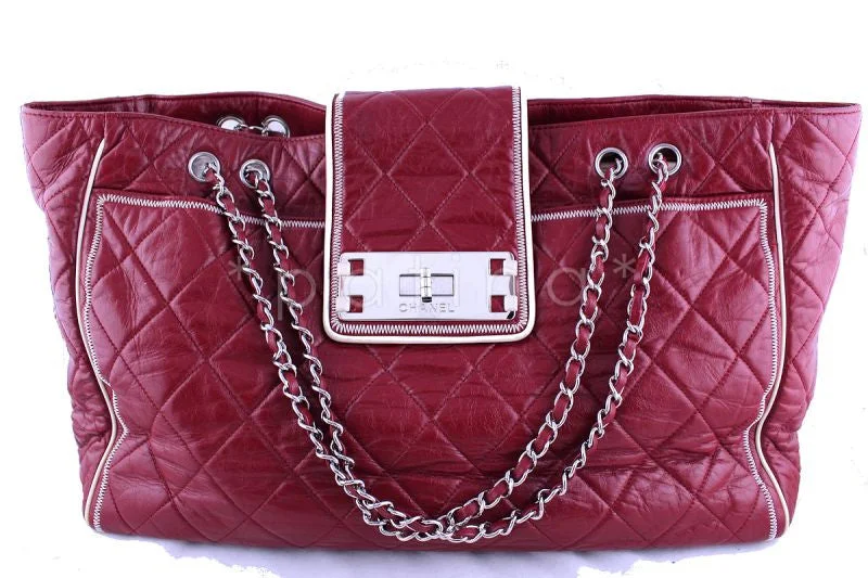 Chanel Classic Flap Bag for Evening PartyChanel Red East West Quilted Giant Reissue Lock XL Tote Bag