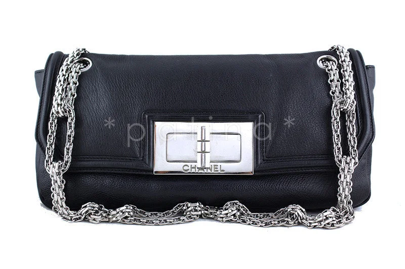 Chanel Black Handbag for Business MeetingsChanel Black Giant Reissue Lock Linked Bijoux Chain Classic Flap Bag