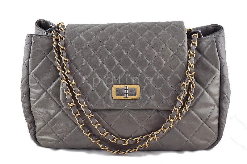 Chanel Colorful Handbag for Spring OutfitsChanel Reissue Maxi Flap Tote, Taupe Beige Two-Tone Bag