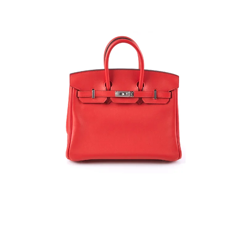 Hermes Birkin Bags in a Deep Navy Blue for a Classic and Elegant LookHermes Birkin 25 Red Swift D Stamp (2019)