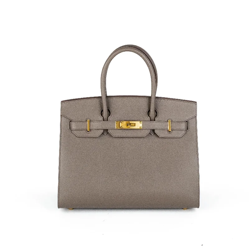 Hermes Birkin Bags with a Magnetic - Closure Interior PocketHermes Birkin 30 Epsom Sellier Etain - Y Stamp